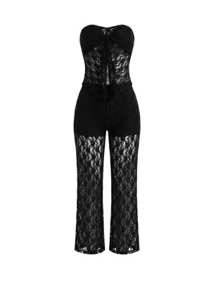 Conjunto elasticado encaje